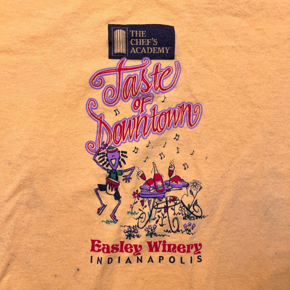 Jerzees Taste of Downtown Easley Winery Indianapolis‎ Graphic T Shirt Mens XL - Picture 6 of 10